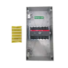 ABB - Sicherheitsschalter Kunststoffgeh. 6P 45kW 400V Griff schwarz IP65 oben/unten