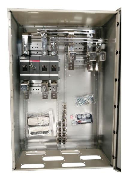 ABB - Sicherheitsschalter Stahlblechgeh. 3P 560kW 400V Griff schwarz IP65 unten
