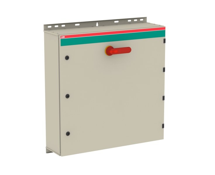 ABB - Sicherheitsschalter Stahlblechgeh. 6P 160kW 400V Griff rot-gelb IP65 unten