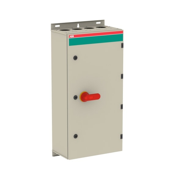 ABB - Sicherheitsschalter Stahlblechgeh. 4P 220kW 400V Griff rot-gelb IP65 oben/unten