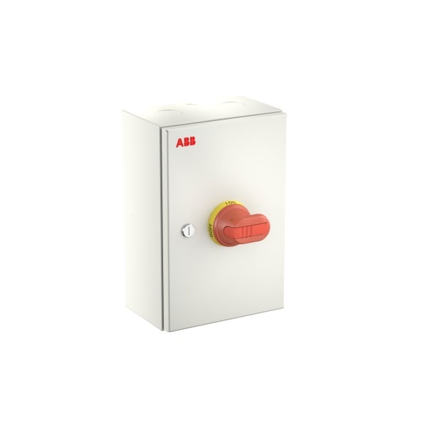 ABB - Sicherheitsschalter Stahlblechgeh. 4P 45kW 400V Griff schwarz IP65 oben/unten
