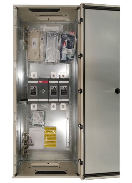 ABB - Sicherheitsschalter Stahlblechgeh. 3P 315kW 400V Griff rot-gelb IP65 oben/unten