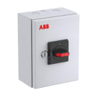 ABB - Sicherheitsschalter Edelstahlgeh. 4P 30kW 400V Griff schwarz IP65 unten