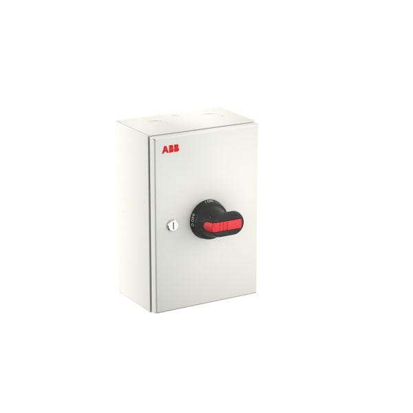 ABB - Sicherheitsschalter Stahlblechgeh. 4P 30kW 400V Griff schwarz IP65 oben/unten
