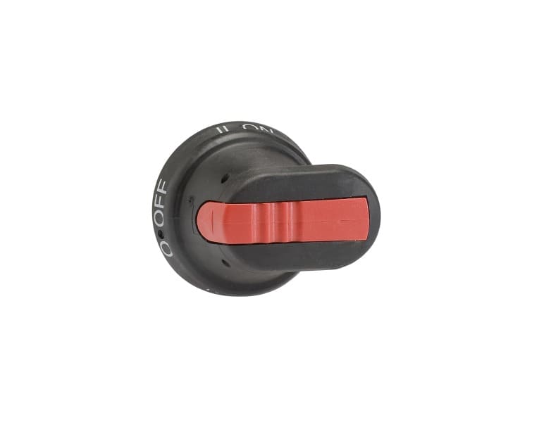 ABB - Pistolengriff schwarz 45 mm Wellen-ø 6 mm IP65 Beschriftung I-0-II