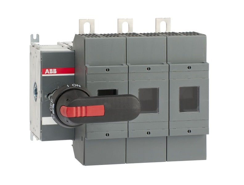 ABB - Lasttrennschalter für Sicherungen 3-polig 400 A, mit Griff und Welle UL/CSA