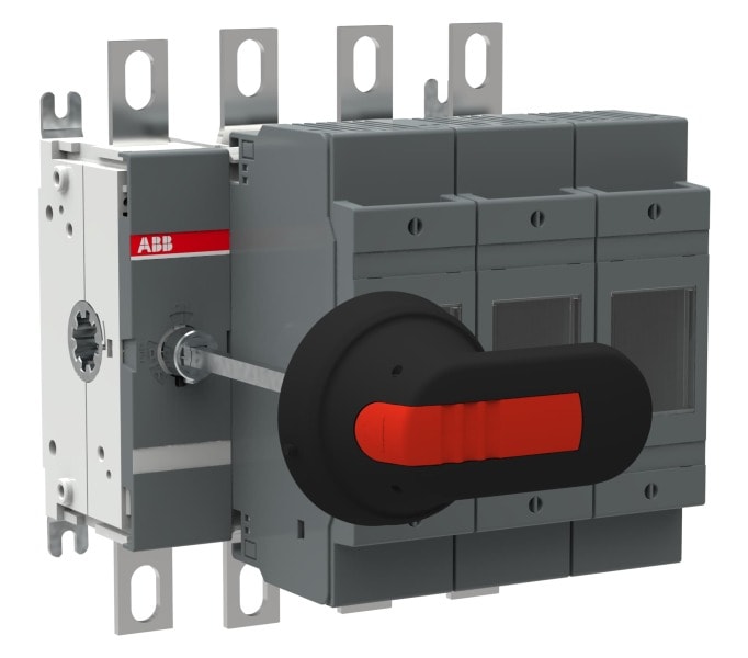 ABB - Sicherungslasttrennschalter 3P 200A m.Griff u.Welle inkl. Ausbaubarer Neutrall.