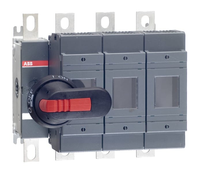 ABB - Sicherungslasttrennschalter 3P 250A m.Griff u.Welle inkl. Ausbaubarer Neutrall.