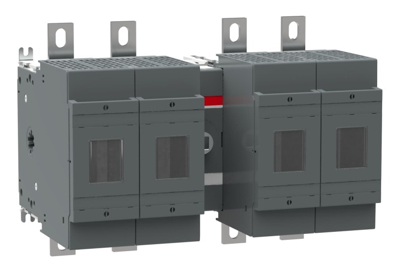 ABB - Sicherungslasttrennschalter 4P 400A o.Griff u.Welle ungesich. Neutrall. rechts