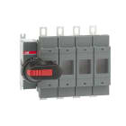 ABB - Sicherungslasttrennschalter 4P 200A m.Griff u.Welle UL gesichert gesch. Neutral.