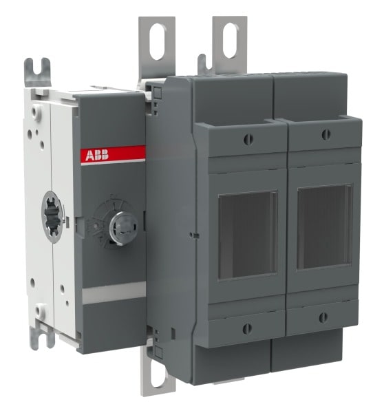 ABB - Sicherungslasttrennschalter 2P 200A m.Griff u.Welle ungesich. Neutrall. rechts