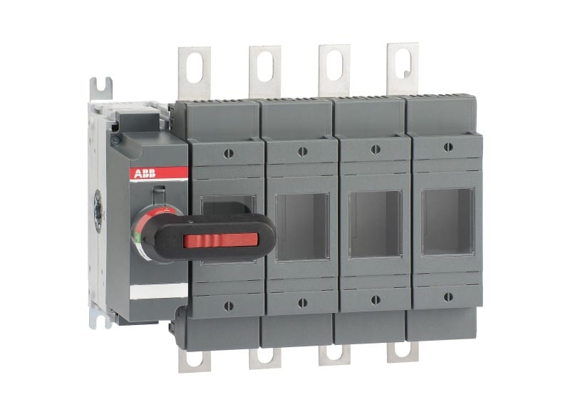 ABB - Sicherungslasttrennschalter 4P 200A m. mont. Griff ungesich. Neutrall. rechts