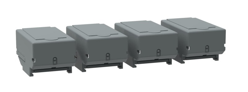 ABB - Klemmenabdeckung Schnappbefestigung grauer Kunststoff IP3X kurzeAusführung VPE4