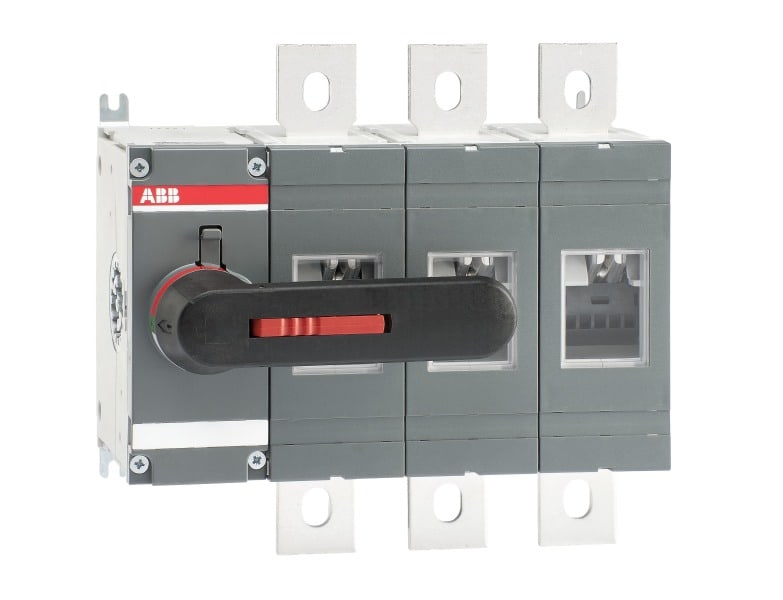 ABB - Lasttrennschalter 3-polig 630 A, mit direkt mont. Griff