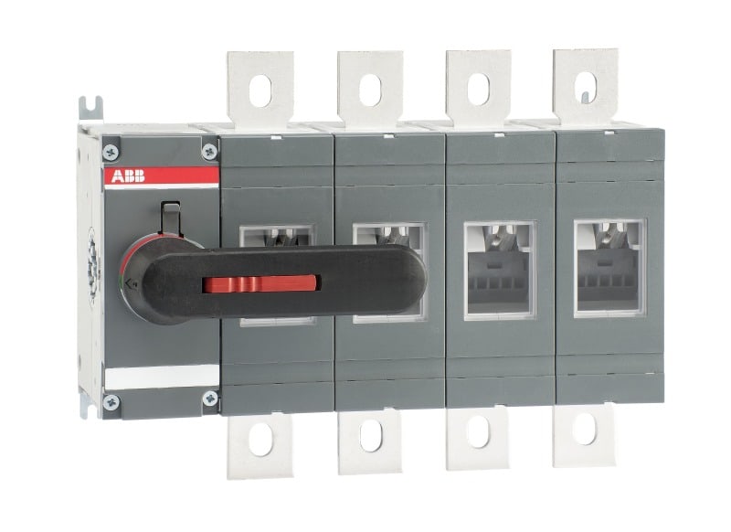 ABB - Lasttrennschalter 4-polig 800 A, mit direkt mont. Griff