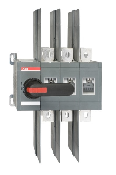 ABB - Lastumschalter 3-polig 600 A mit Griff und Welle I-0-II/ UL/CSA