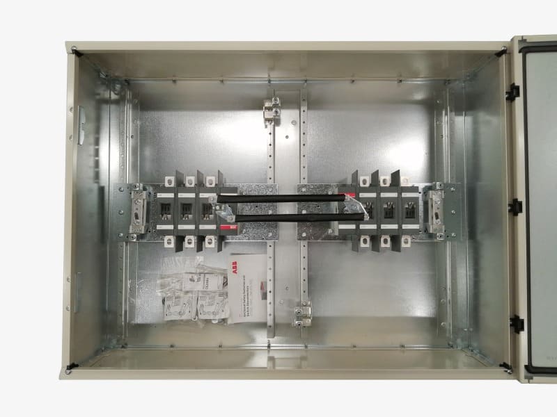 ABB - Sicherheitsschalter Stahlblechgeh. 6P 80kW 400V Griff schwarz IP65 oben/unten