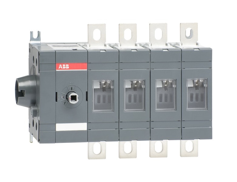 ABB - Lasttrennschalter 4-polig 250 A, ohne Griff und Welle seitliche Betätigung links