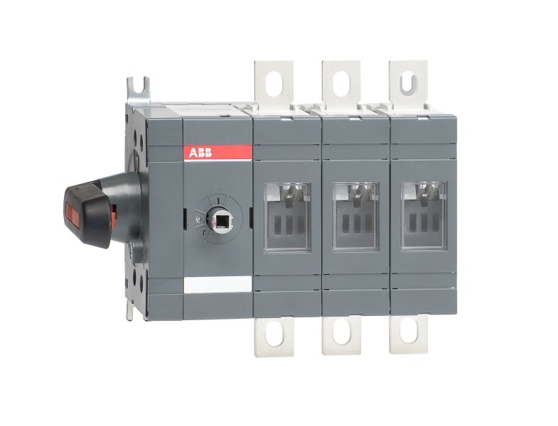 ABB - Lasttrennschalter 3P 160A mit direkt mont. Griff seitliche Betätigung links