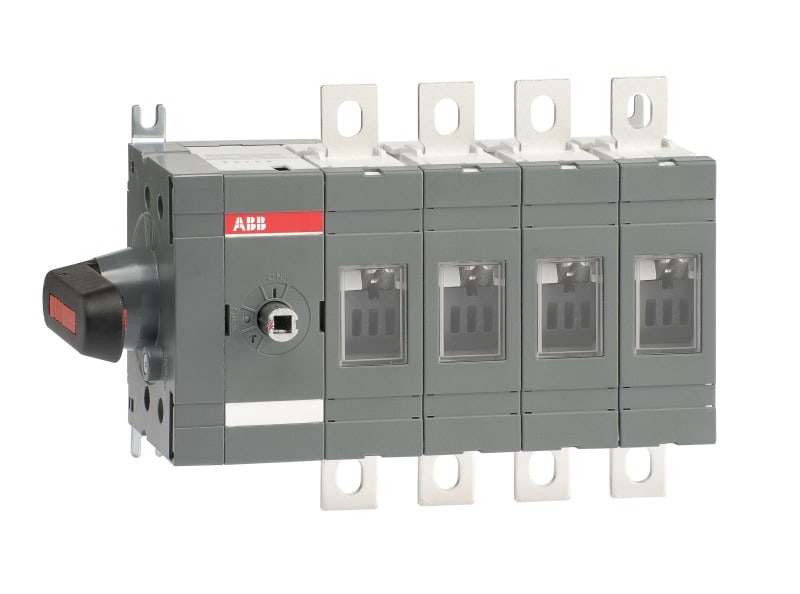 ABB - Lasttrennschalter 4P 250A mit direkt mont. Griff seitliche Betätigung links