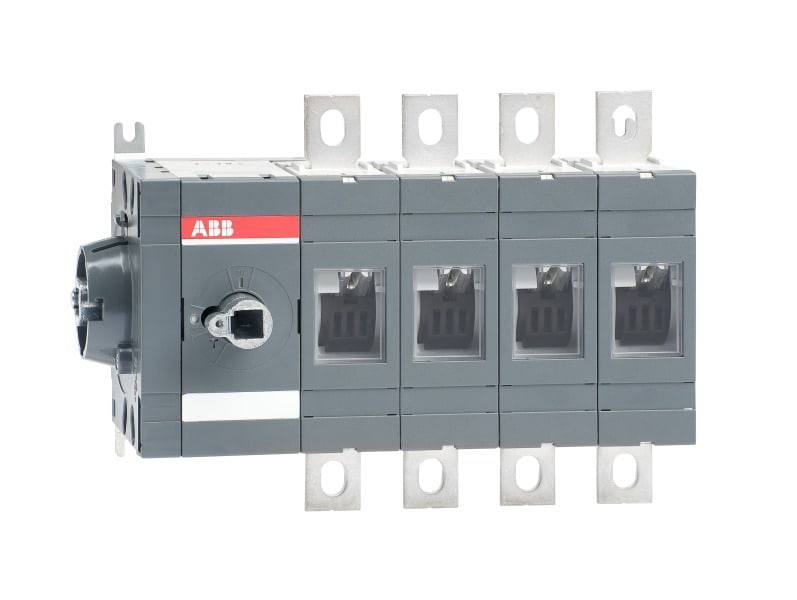 ABB - Lasttrennschalter 4-polig 315 A, ohne Griff und Welle seitliche Betätigung links
