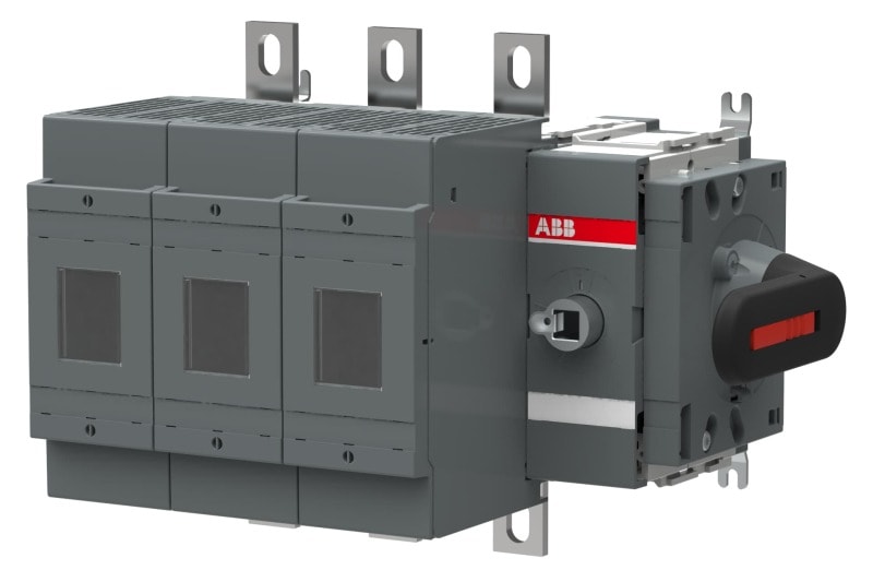 ABB - Sicherungslasttrennschalter 3P 400A m. mont. Griff seitliche Betätigung