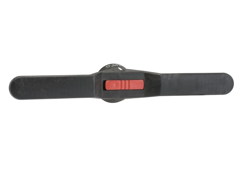 ABB - Pistolengriff schwarz 2x200 mm Wellen-ø 12 mm IP65 Beschriftung I-0-II