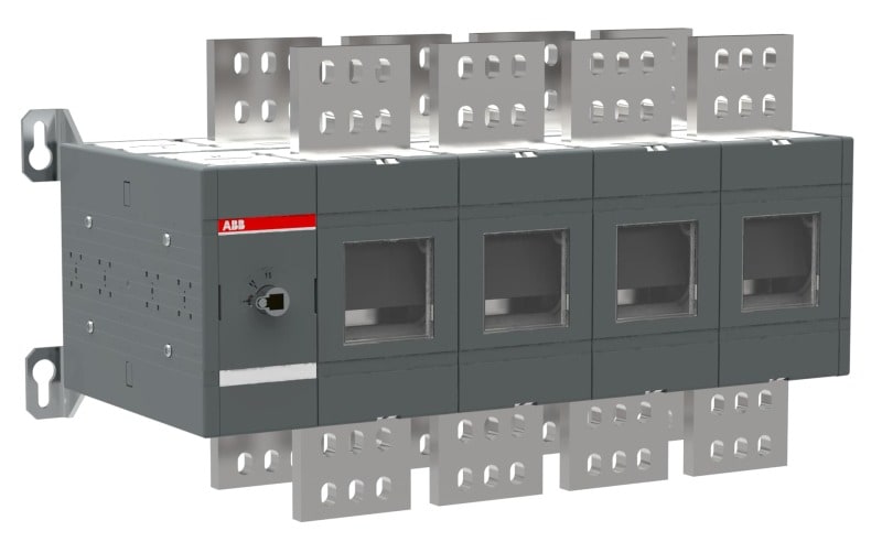 ABB - Lastumschalter 4-polig 2500 A, ohne Griff und Welle I-0-II