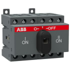 ABB - Lastumschalter 3-polig 25 A, mit schwarzem Knebelgriff I-0-II