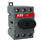 ABB - Lasttrennschalter 3P 40A Knebelgriff schwarz Trägerplatten-/ DIN-Schienenmontage