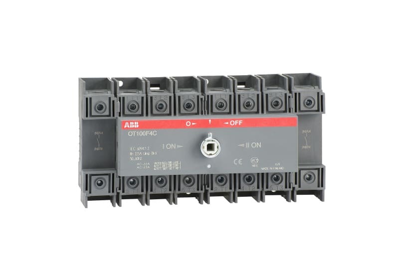 ABB - Lastumschalter 4-polig 100 A, ohne Griff und Welle I-0-II