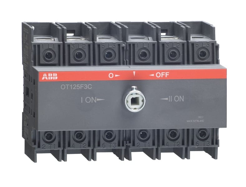 ABB - Lastumschalter 3-polig 125 A, ohne Griff und Welle I-0-II