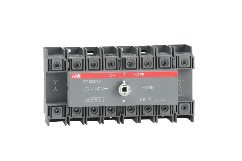 ABB - Lastumschalter 4-polig 125 A, ohne Griff und Welle I-0-II