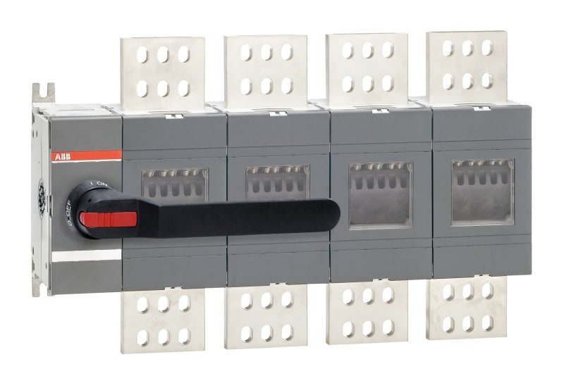 ABB - Lasttrennschalter 4-polig 2000 A, mit Griff und Welle