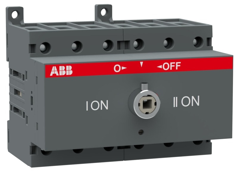 ABB - Lastumschalter 3-polig 63 A, ohne Griff und Welle I-0-II