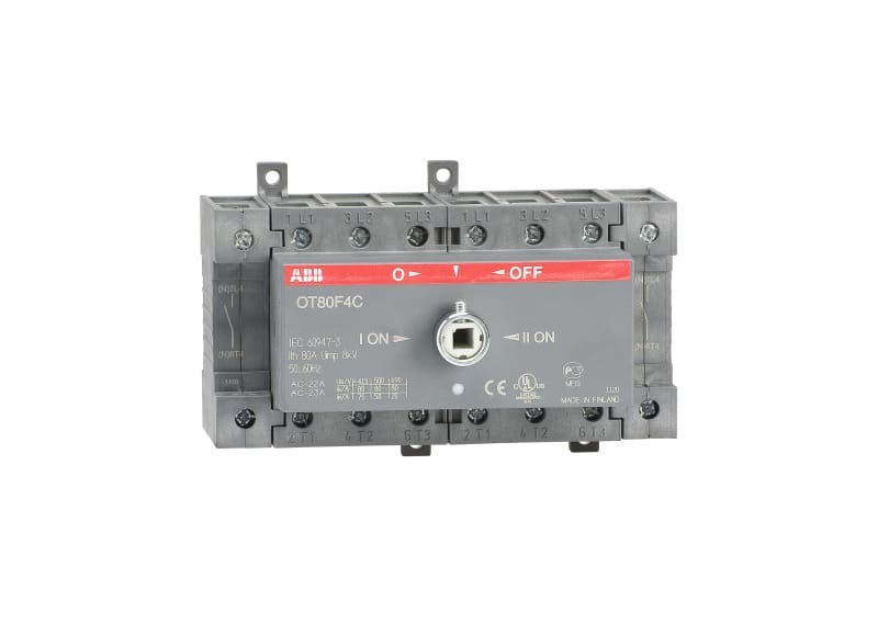 ABB - Lastumschalter 4-polig 80 A, ohne Griff und Welle I-0-II
