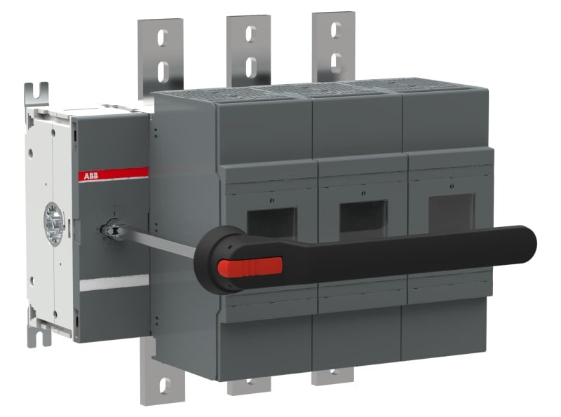 ABB - Lasttrennschalter für Sicherungen 3-polig 1200 A, mit Griff und Welle UL/CSA