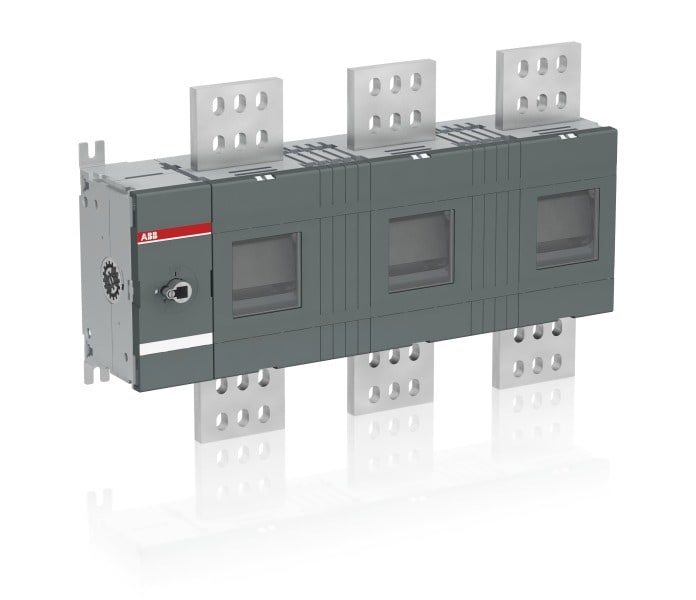 ABB - Lasttrennschalter 3-polig 2500 A, mit Griff und Welle mit großem Phasenabstand