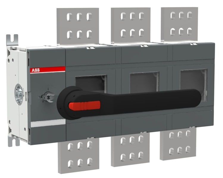 ABB - Lasttrennschalter 3P 2000A m.Griff u.Welle mit großem Phasenabstand 140 mm