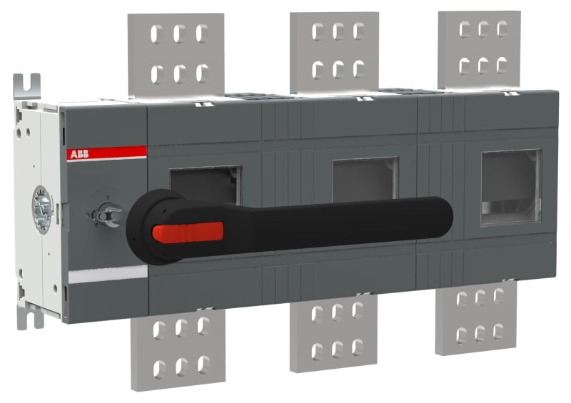 ABB - Lasttrennschalter 3P 2500A m.Griff u.Welle mit großem Phasenabstand 185 mm