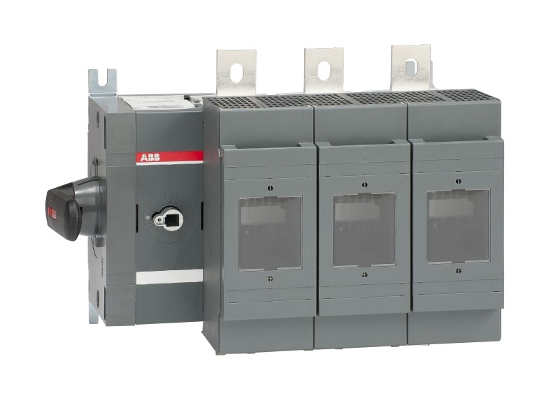 ABB - Sicherungslasttrennschalter 3P 630A m. mont. Griff seitliche Betätigung