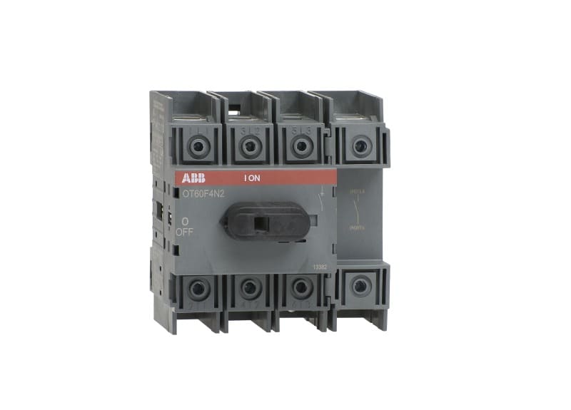 ABB - Lasttrennschalter 4P 60A o.Griff u.Welle ungesich. Neutrall. rechts