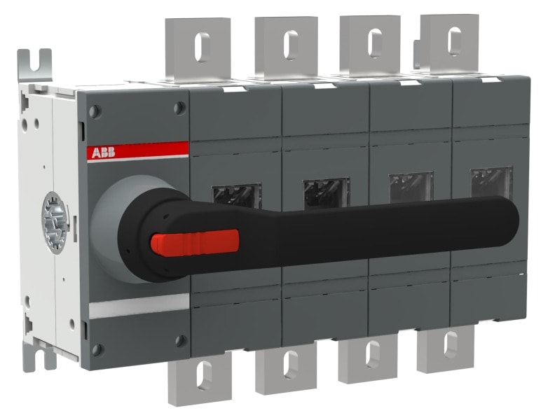 ABB - Lasttrennschalter 4-polig 1250 A, mit direkt mont. Griff