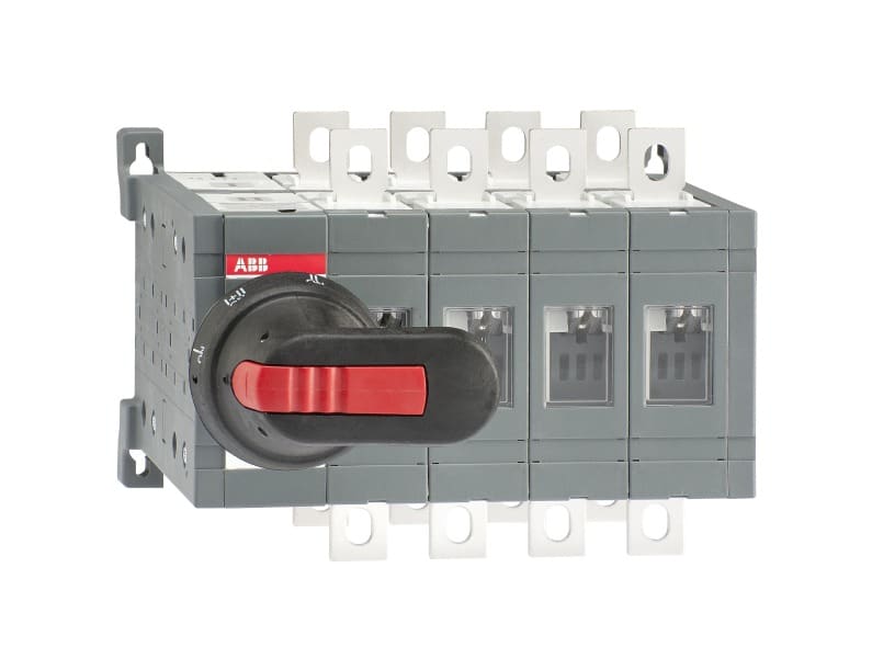 ABB - OT250E04CLP Lastumschalter o. 0 Pos. 4-polig 250A m. Griff u. Welle