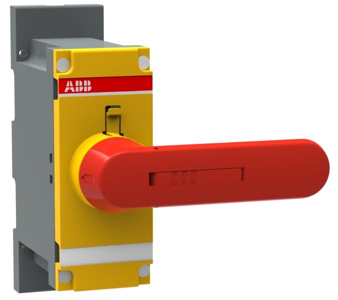 ABB - OSVY800DK Direktgriff rot-gelb 145mm inkl. Welle u. Abdeckung