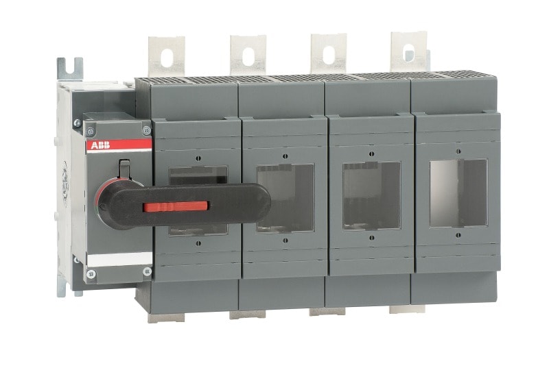 ABB - OS630D04N2K Lasttrennschalter f. Sich. 4-polig 630A m. direkt mon. Griff
