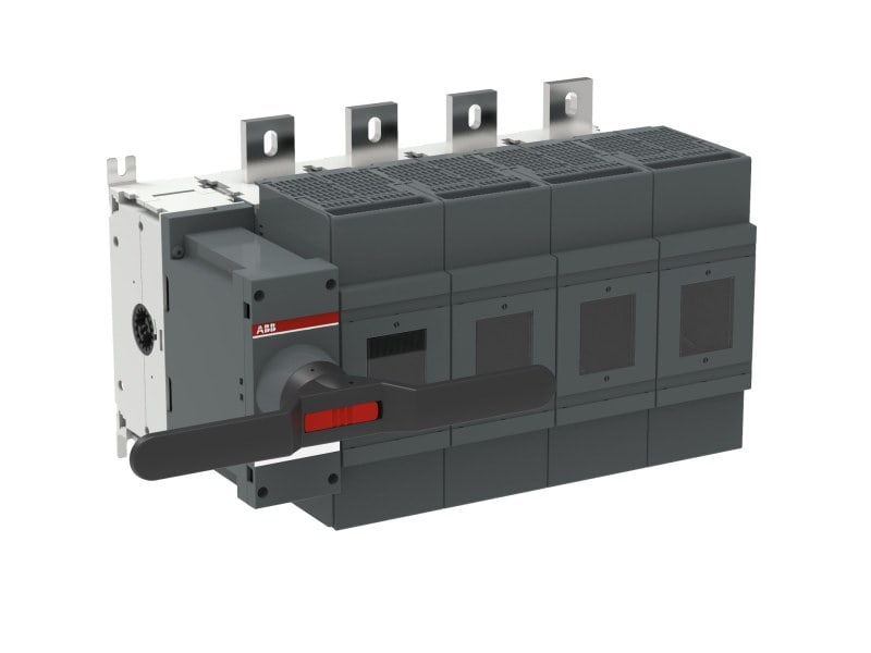 ABB - OS1250D04N2K Lasttrennschalter f. Sich. 4-polig 1250A m. direkt mon. Griff