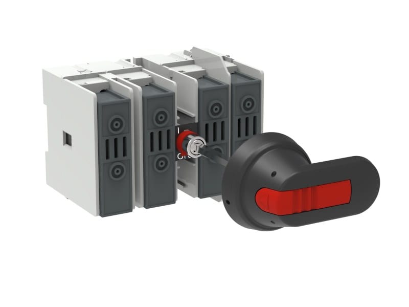 ABB - OS30FAJ22FP Lasttrennschalter f. Sich. 4-polig 30A m. Griff u. Welle UL/CSA