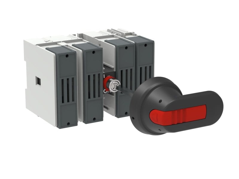 ABB - Sicherungslasttrennschalter 4P 32A o.Griff u.Welle ungesich. Neutrall. (links)