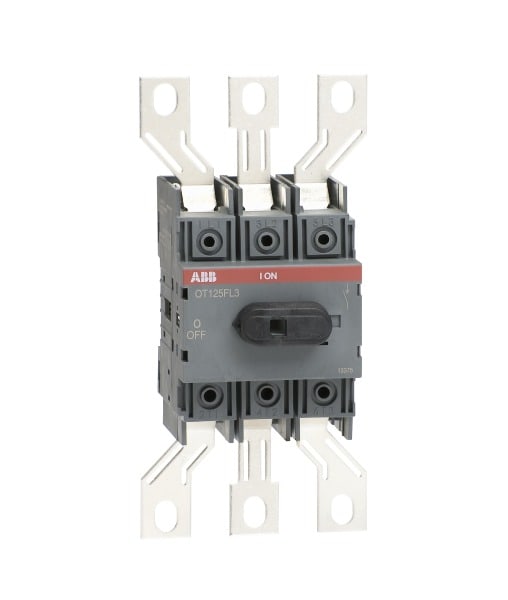 ABB - OT125FL3 Lasttrennschalter 3-poilig 125Am. schwarzem Knebelgriff